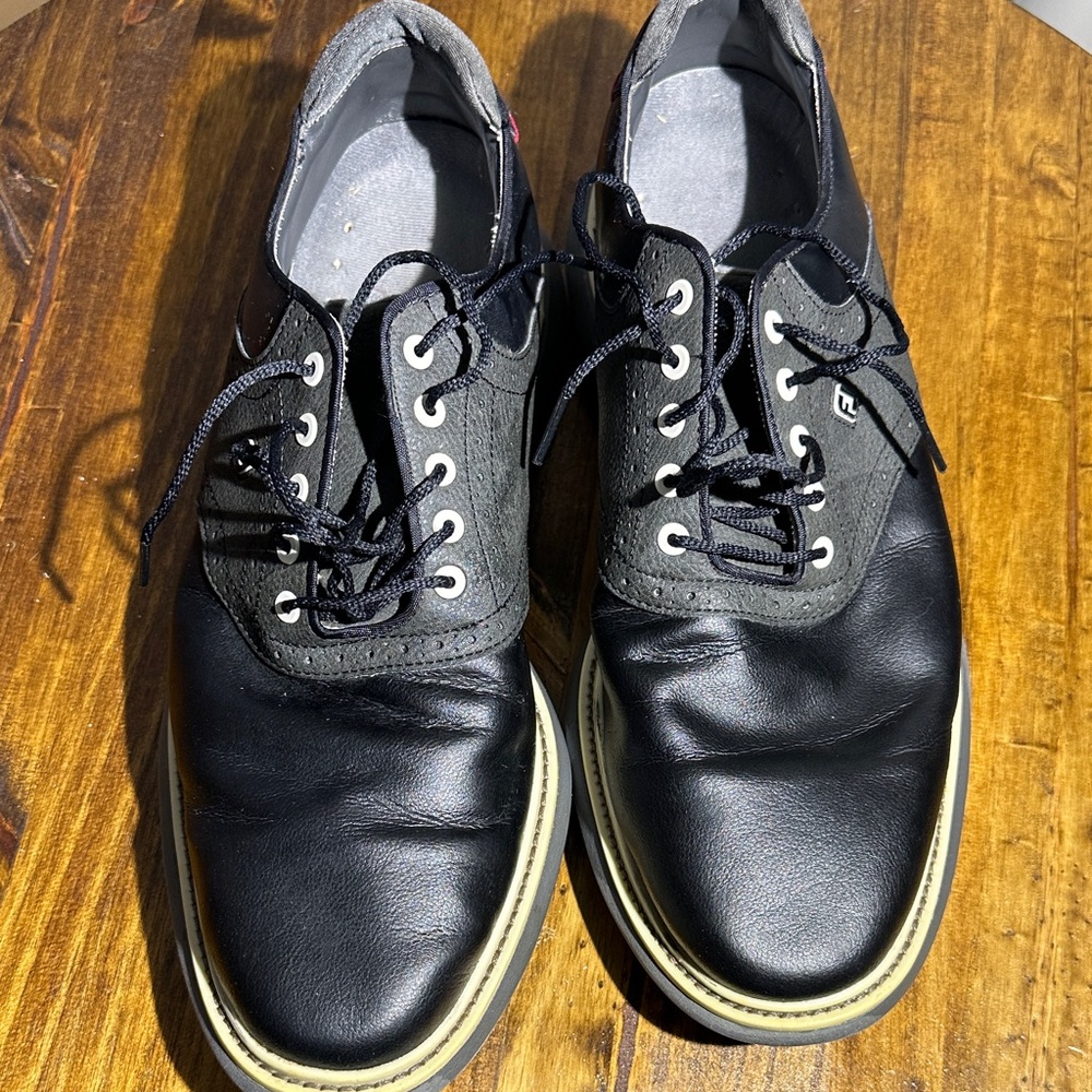 Stylish Black Leather Men's Derbys